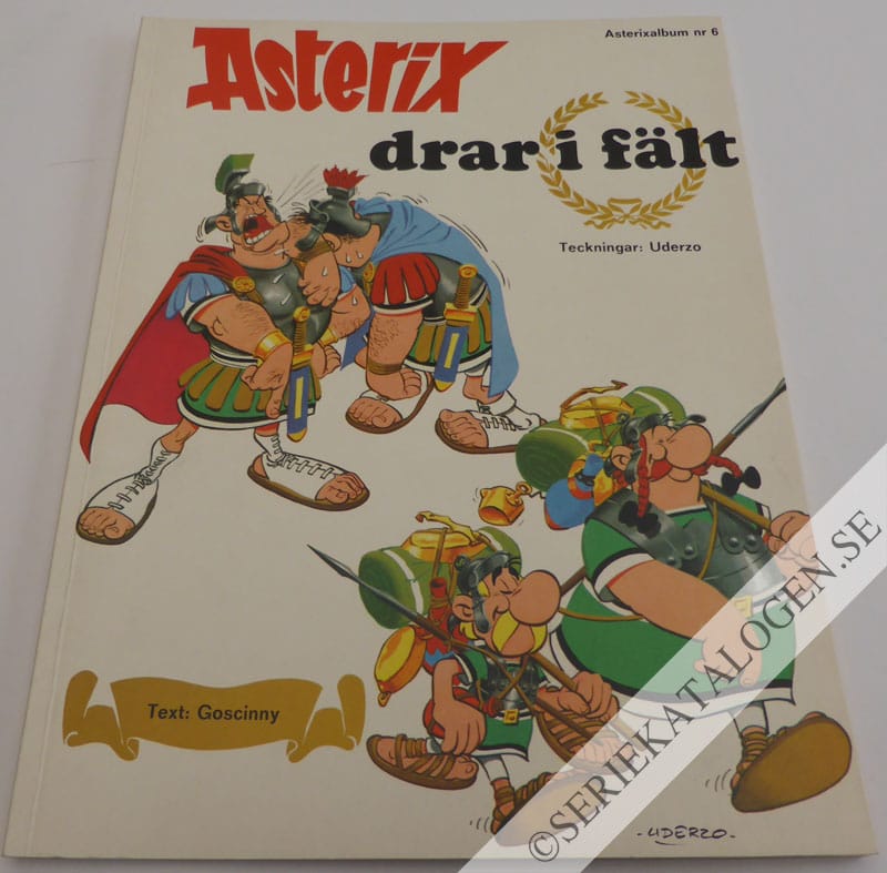 Framsida på Asterix Asterix drar i fält (1971)
