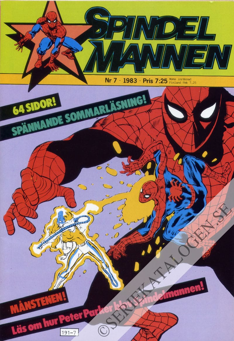 Framsida på Spindelmannen #7 (1983)