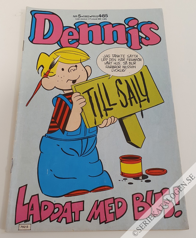 Framsida på Dennis #5 (1982)