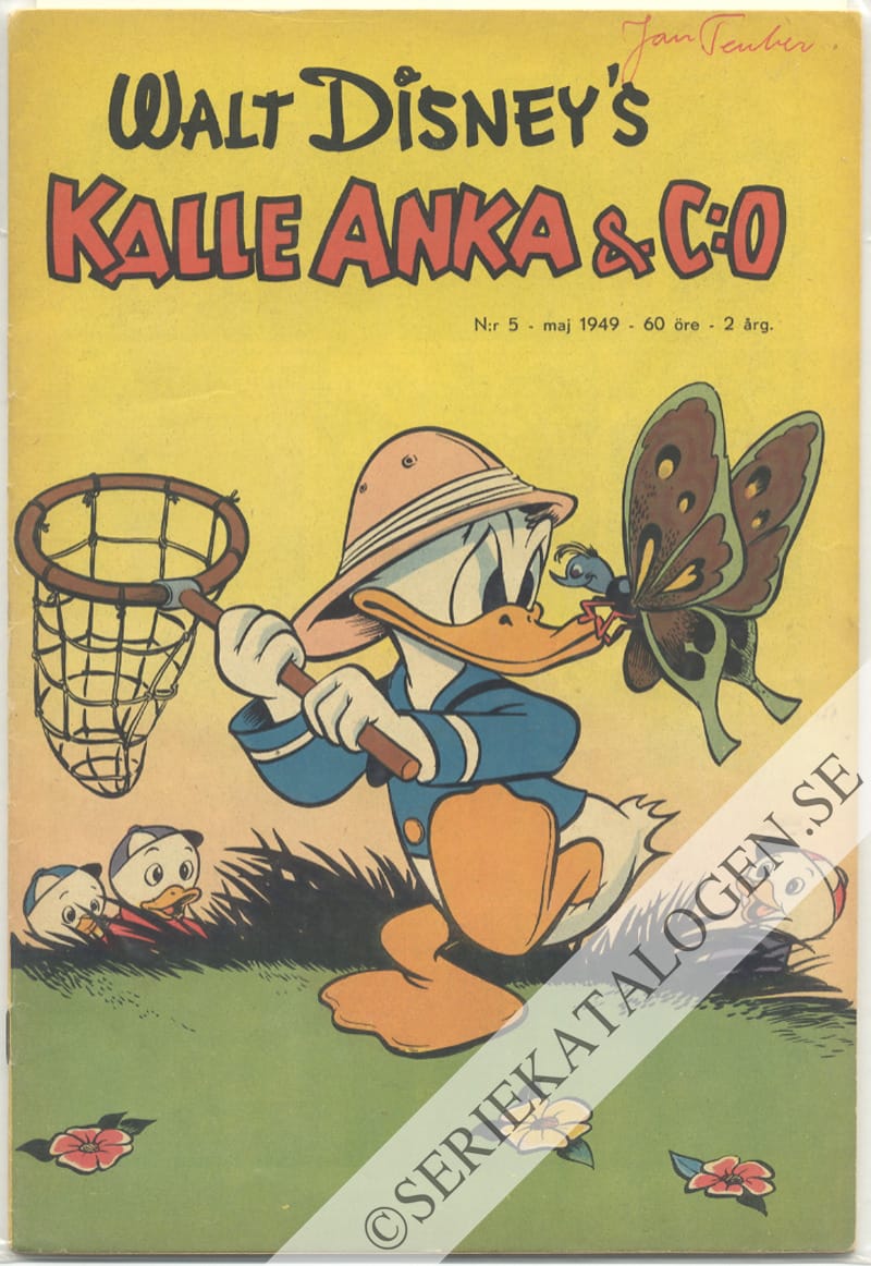 Framsida på Kalle Anka & C:o #5 (1949)