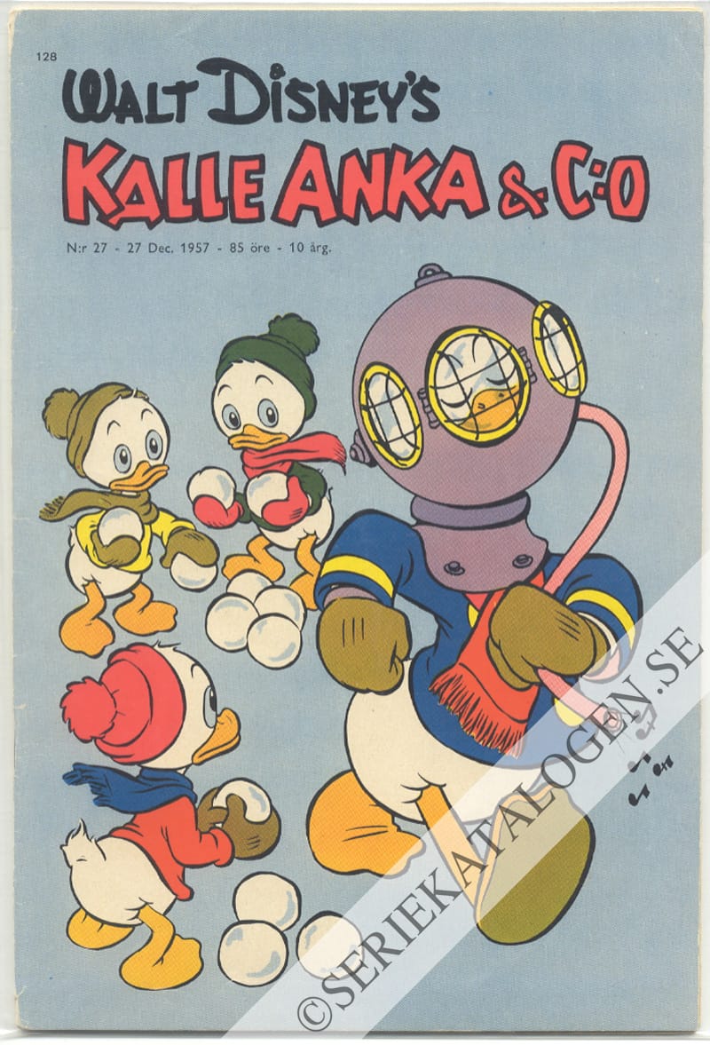 Framsida på Kalle Anka & C:o #27 (1957)