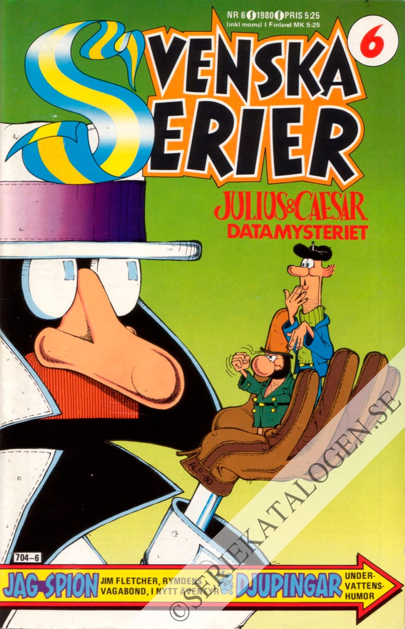Framsida på Svenska serier #6 (1980)