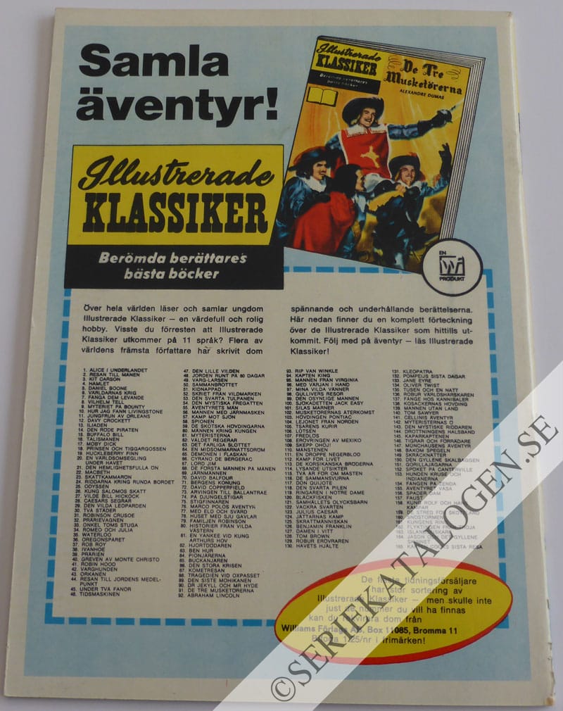 Baksida på Den hemlighetsfulla ön (1968)