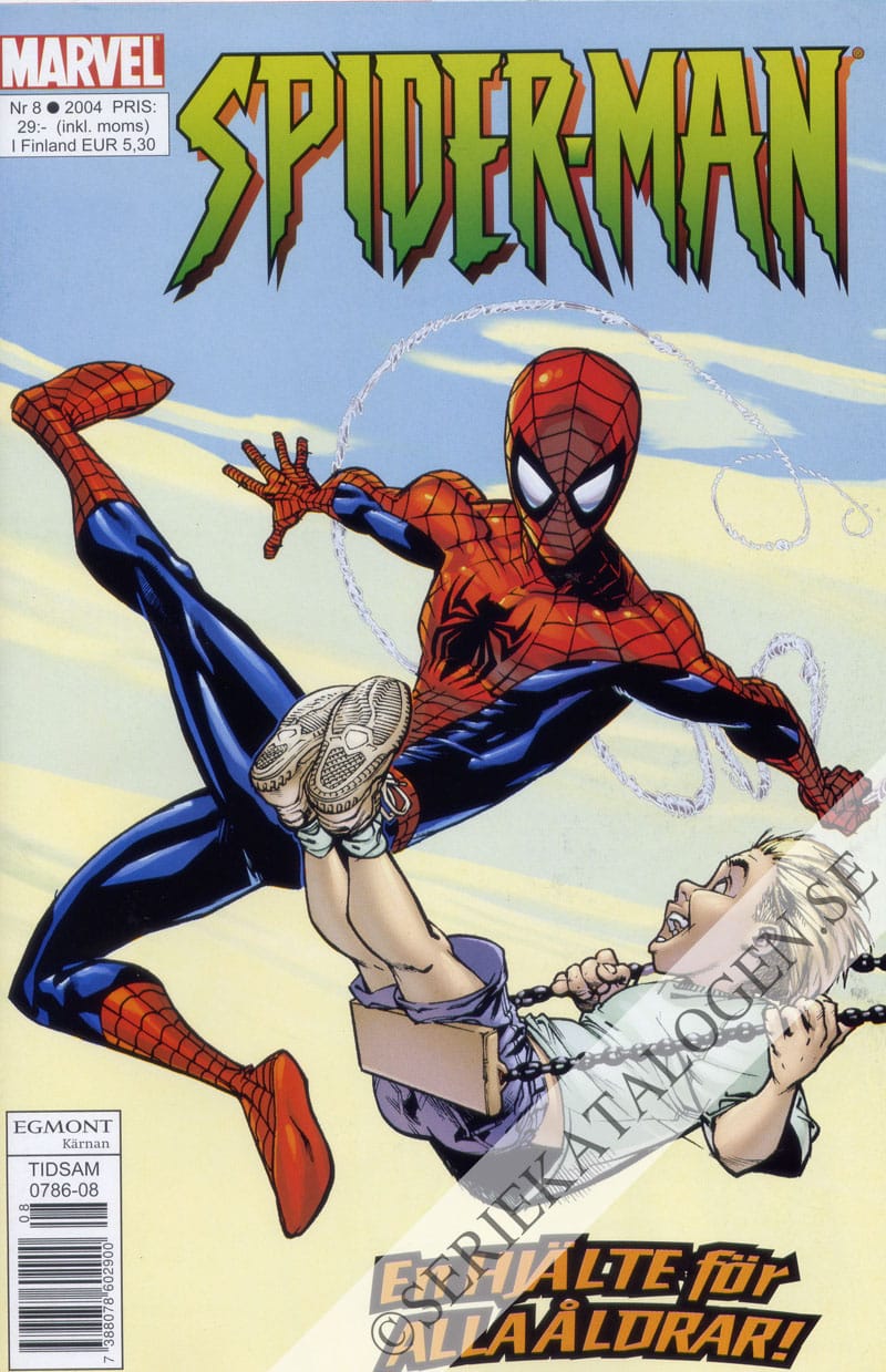 Framsida på Spider-Man #8 (2004)