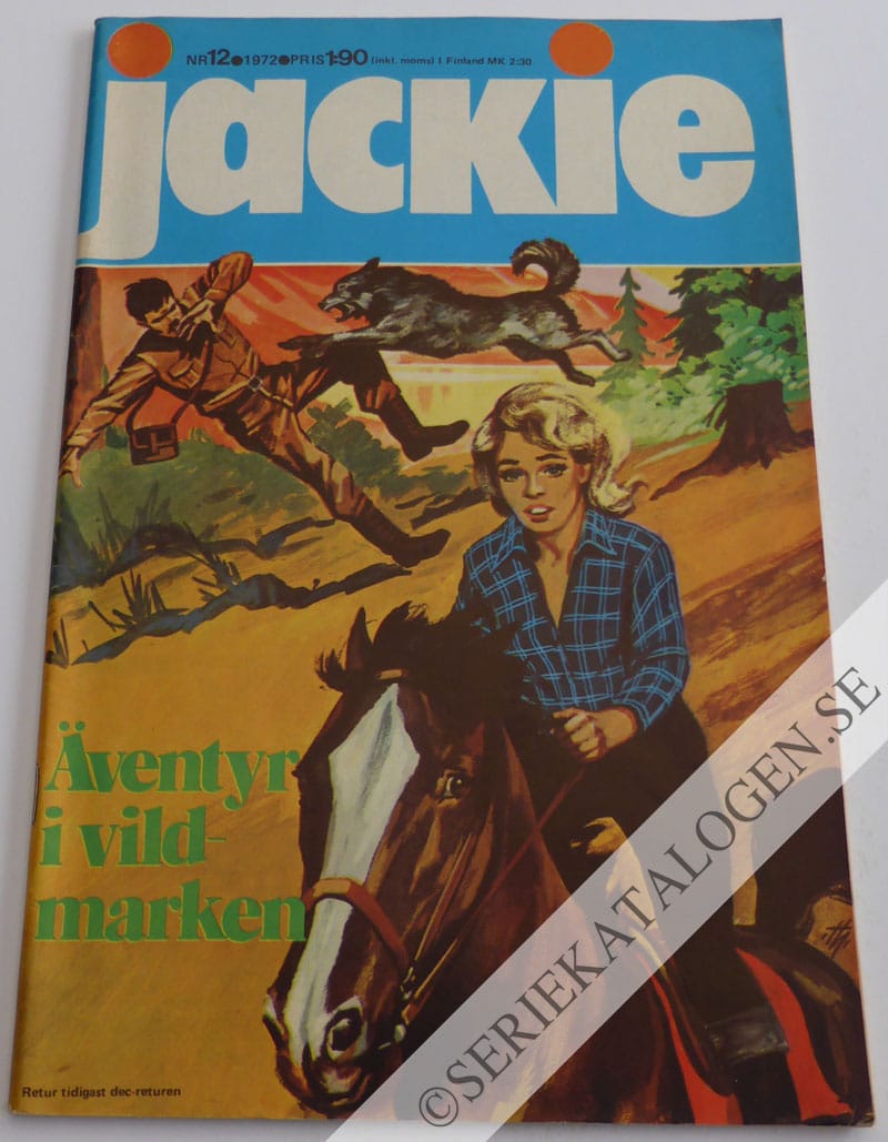 Framsida på Jackie #12 (1972)