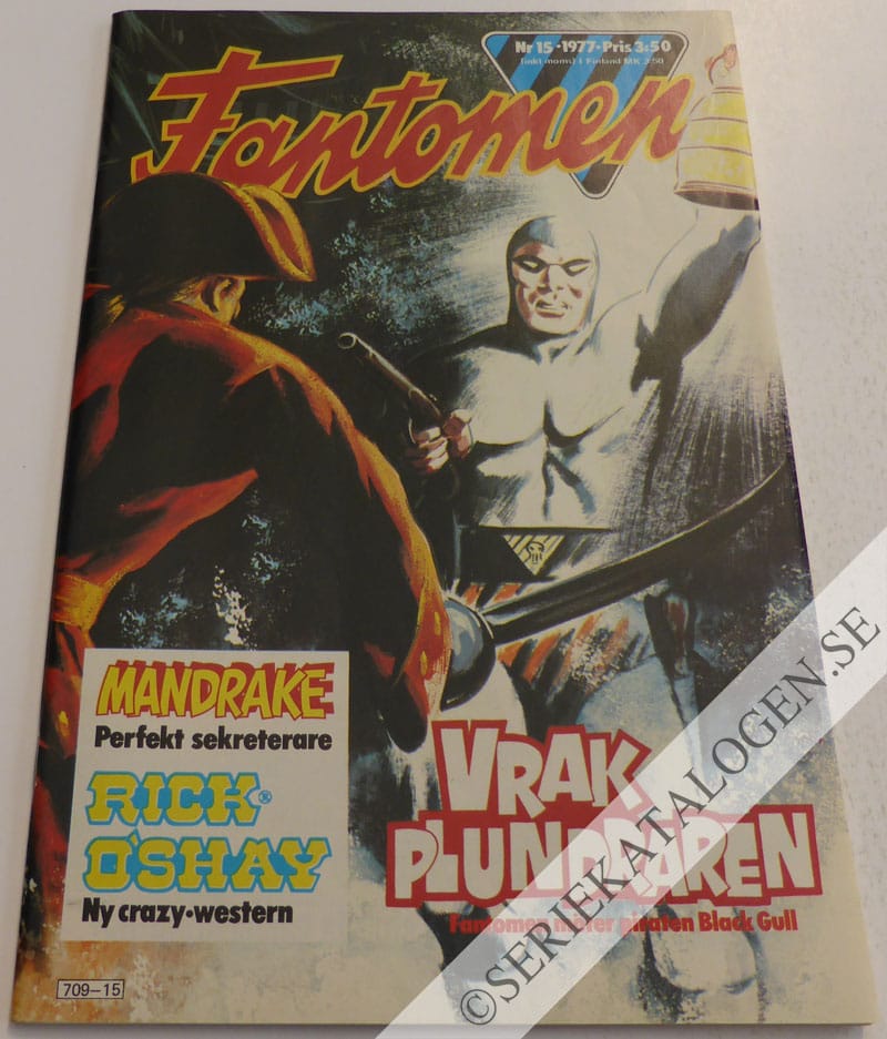 Framsida på Fantomen #15 (1977)