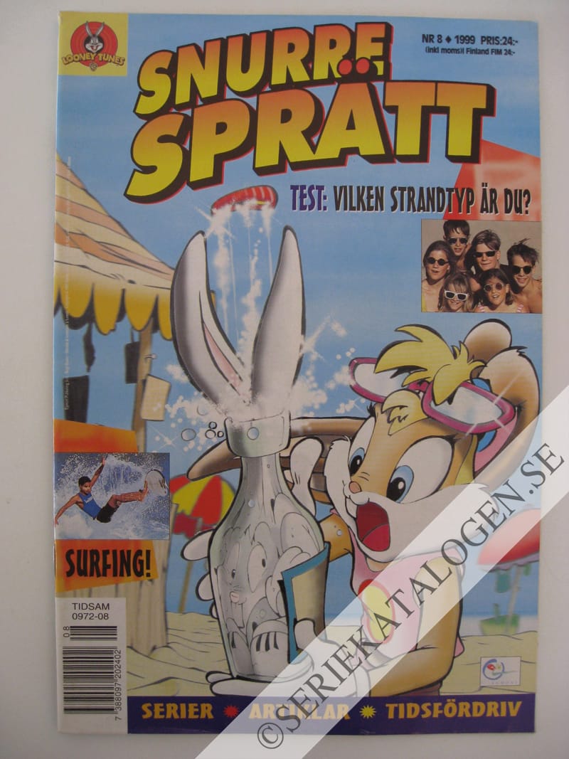 Framsida på Snurre Sprätt #8 (1999)