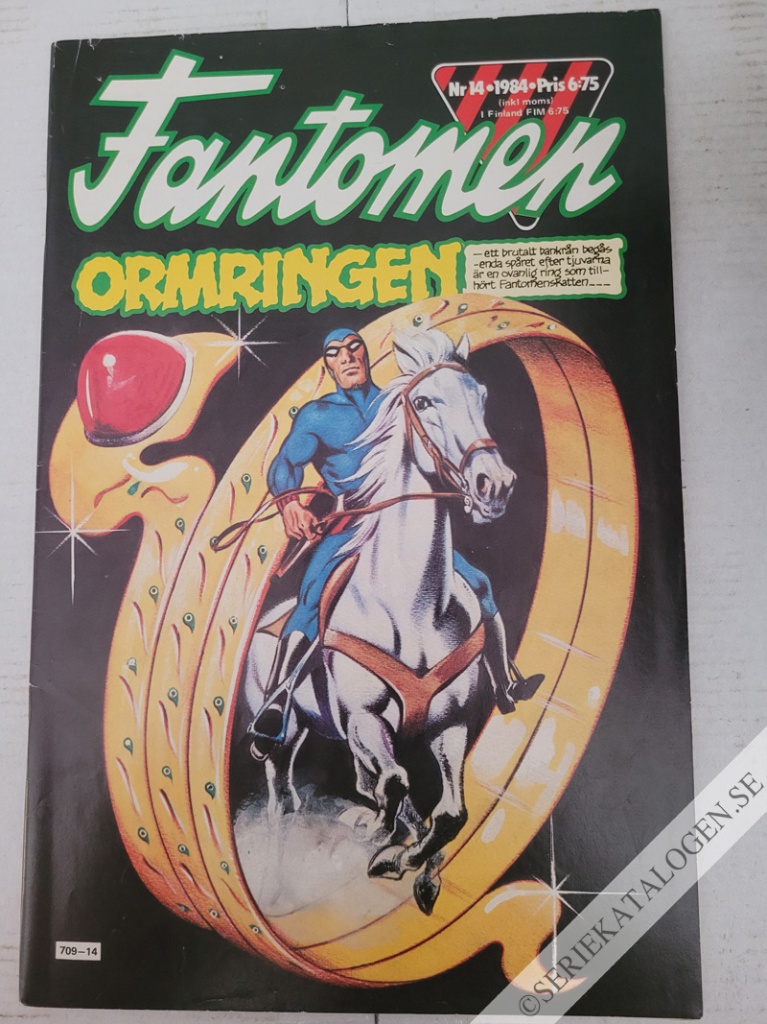 Framsida på Fantomen #14 (1984)