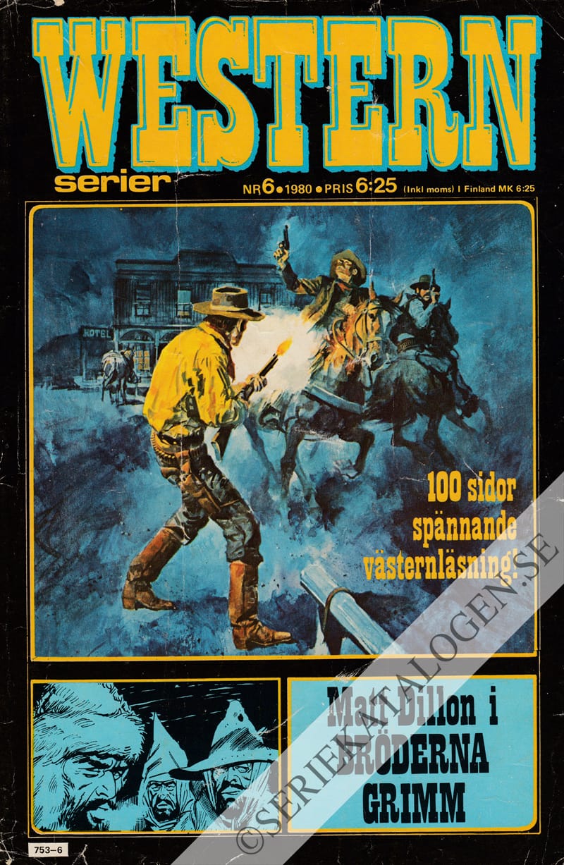 Framsida på Westernserier #6 (1980)