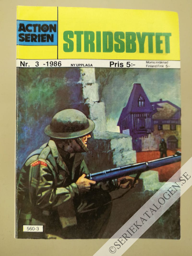 Framsida på Actionserien #3 - Stridsbytet (1986)