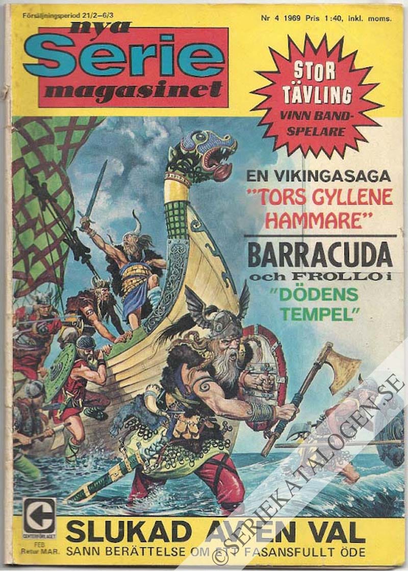 Framsida på Seriemagasinet #4 (1969)