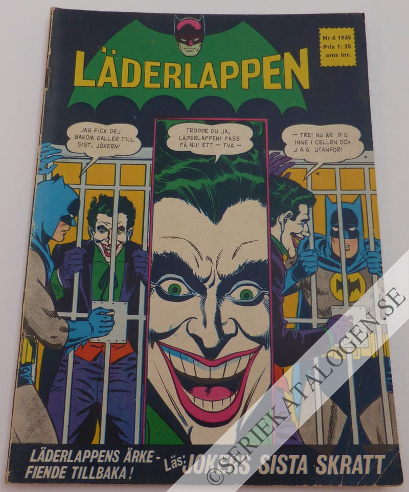 Framsida på Läderlappen och Robin #6 (1965)