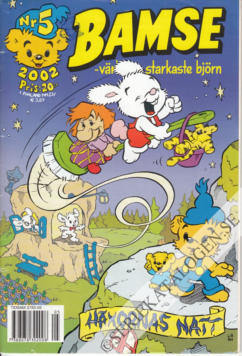Framsida på Bamse #5 - Häxornas natt (2002)