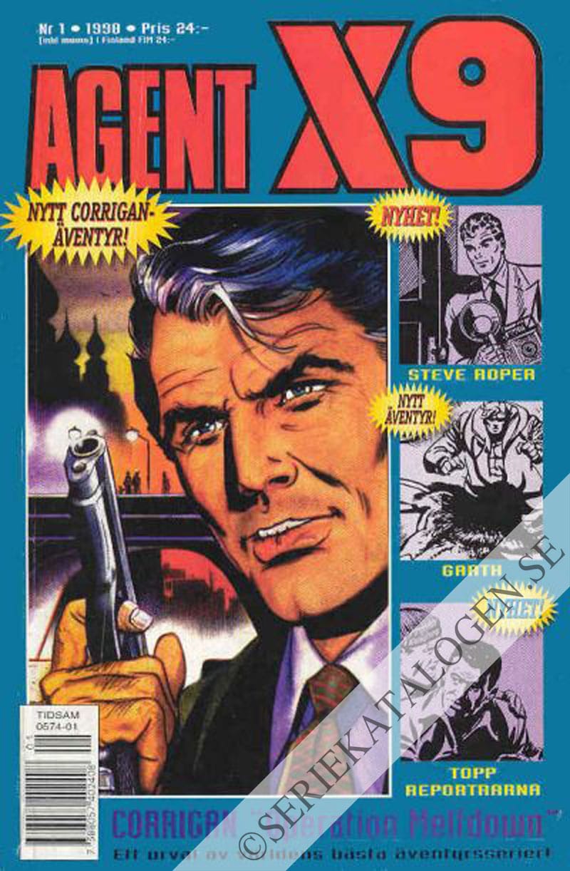 Framsida på Agent X9 #1 (1998)