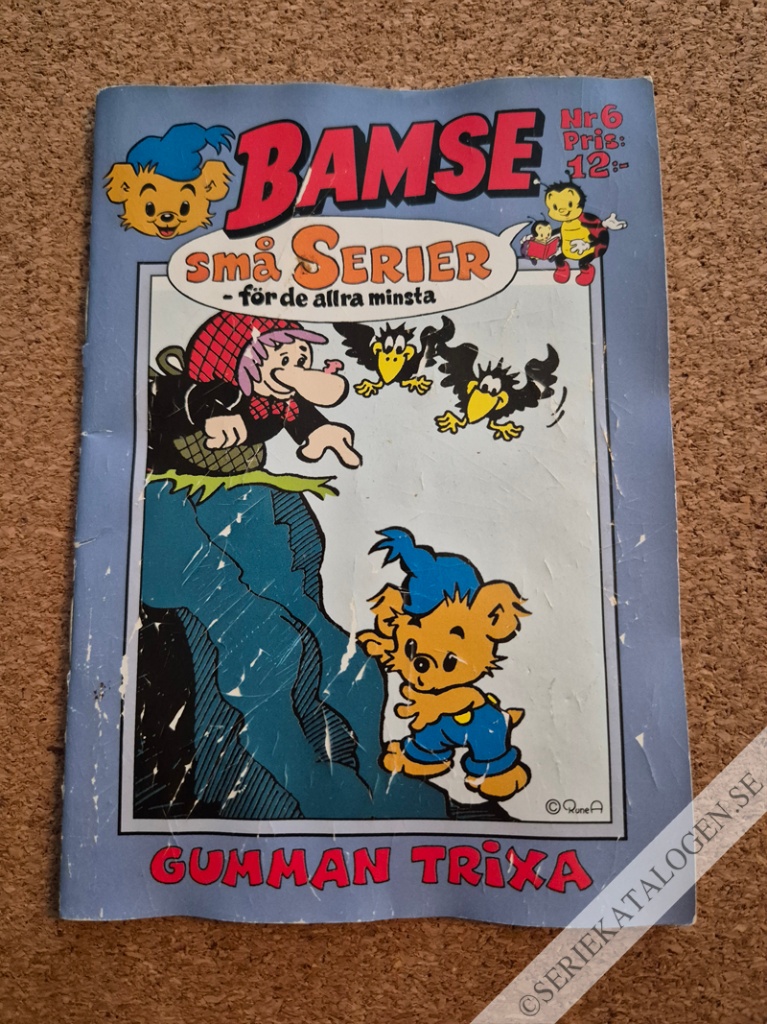 Framsida på Bamse små serier - för de allra minsta Gumman Trixa (2004)