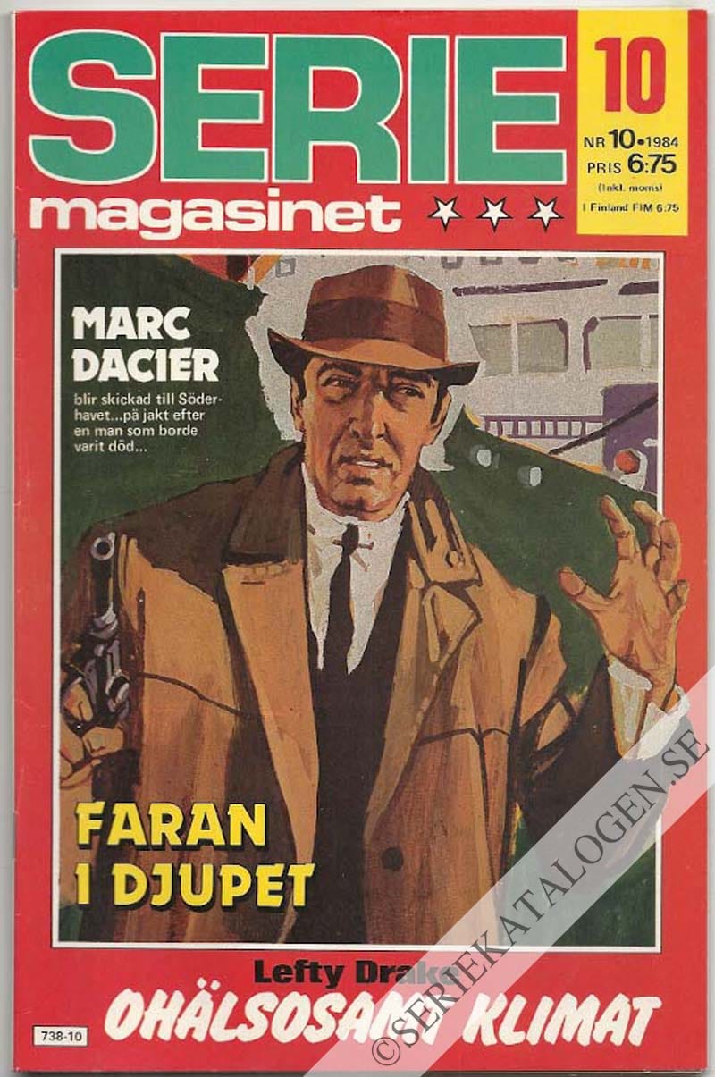 Framsida på Seriemagasinet #10 (1984)