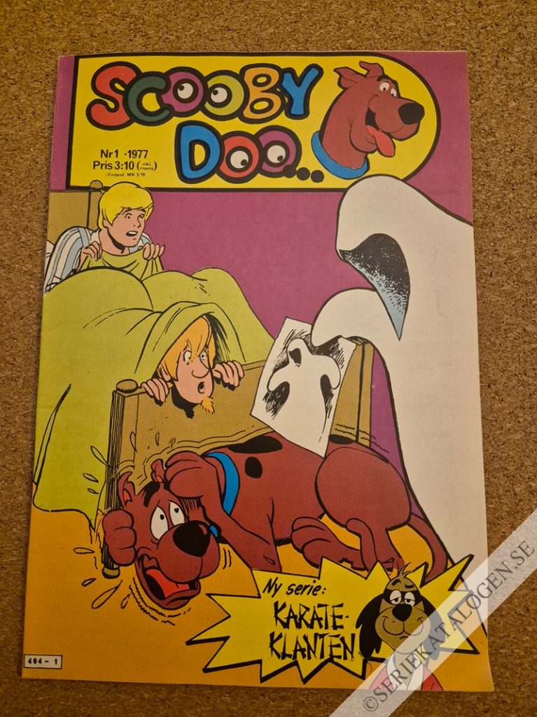 Framsida på Scooby Doo #1 (1977)