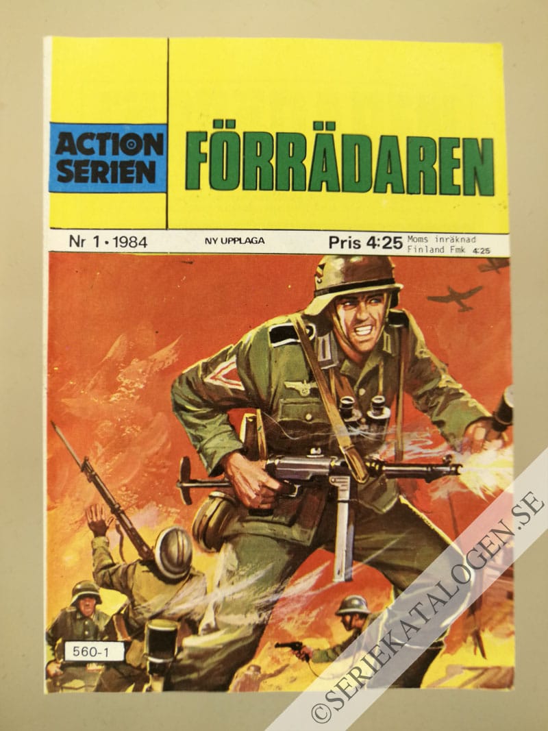Framsida på Actionserien #1 - Förrädaren (1984)