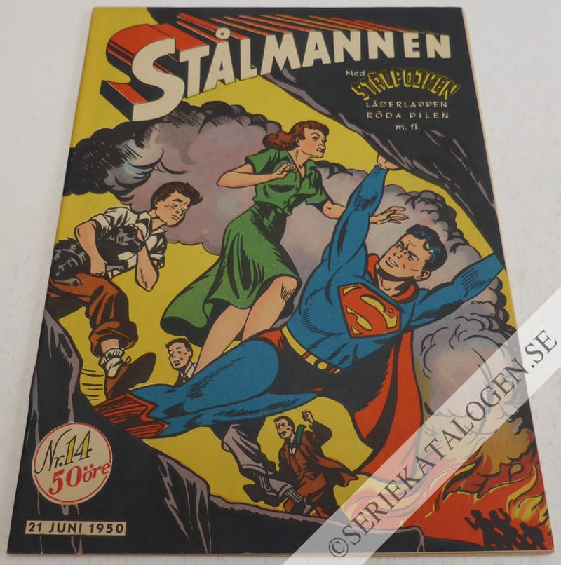 Framsida på Stålmannen #14 (1950)