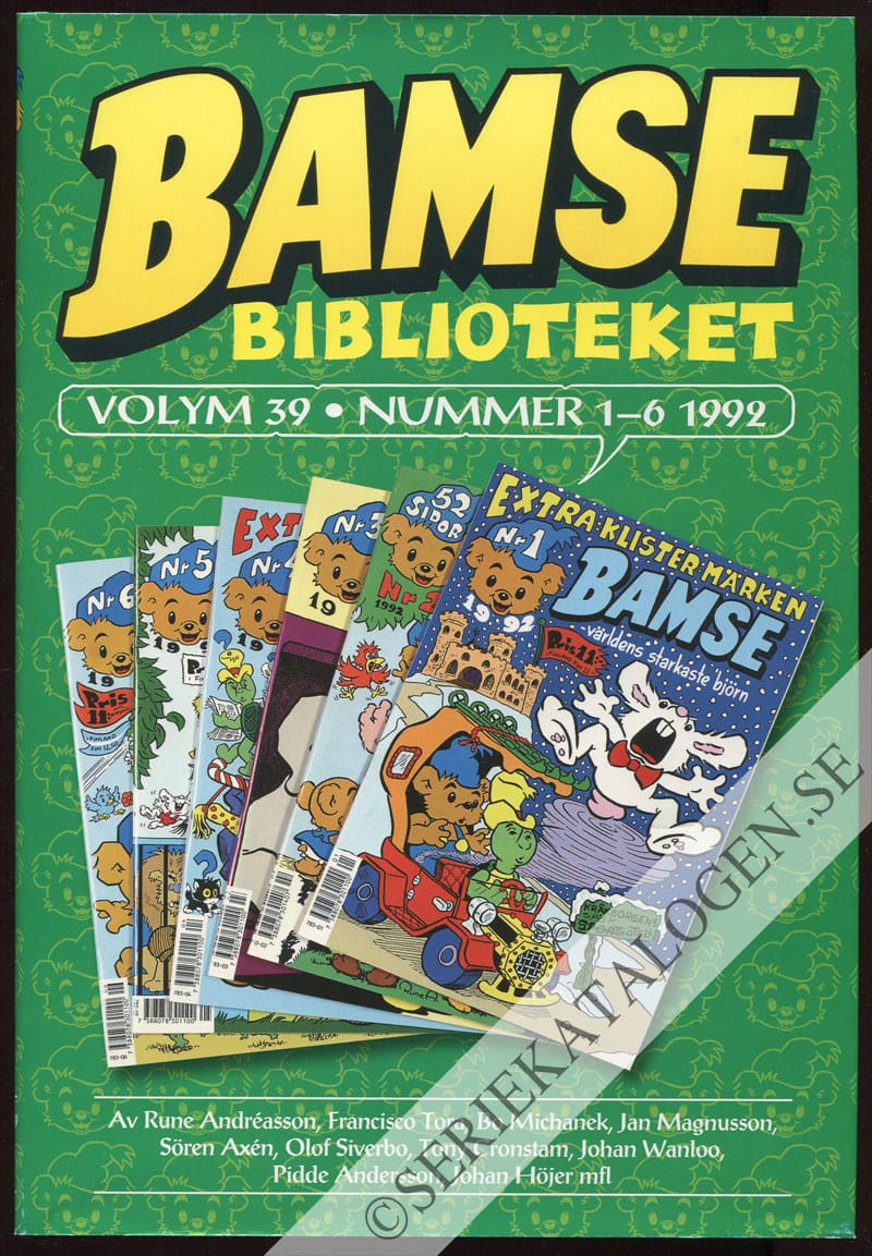 Framsida på Bamsebiblioteket #39 (2011)