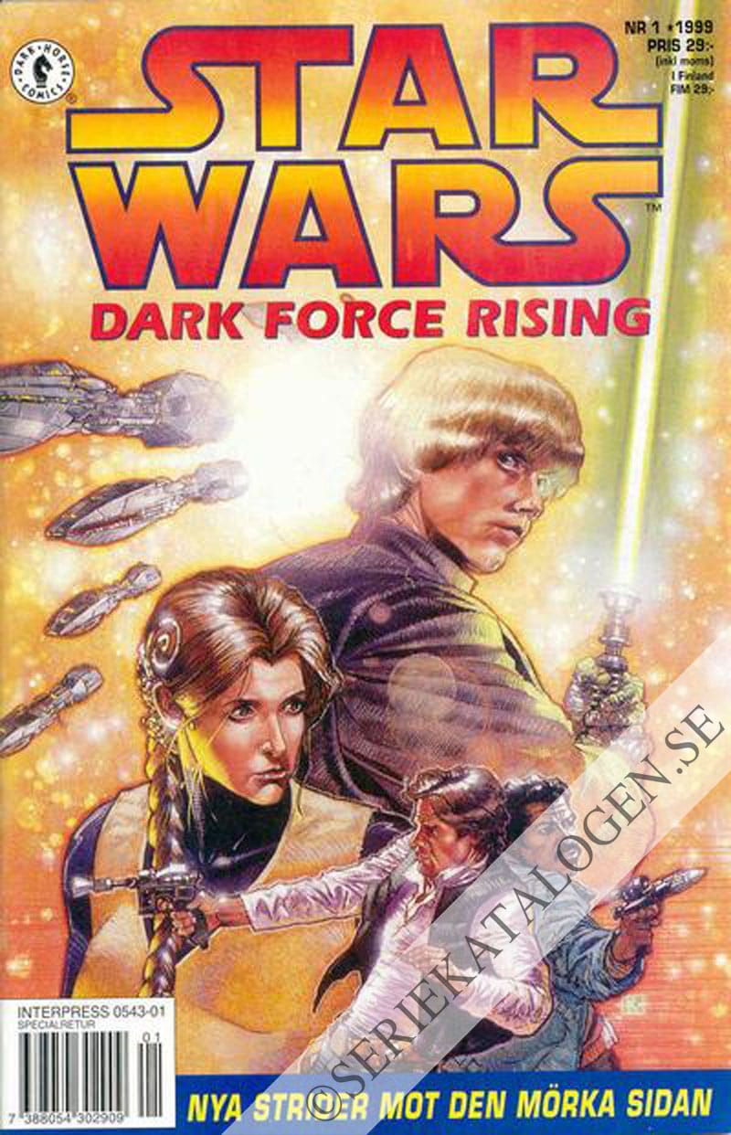 Framsida på Star Wars Dark Force Rising (1999)