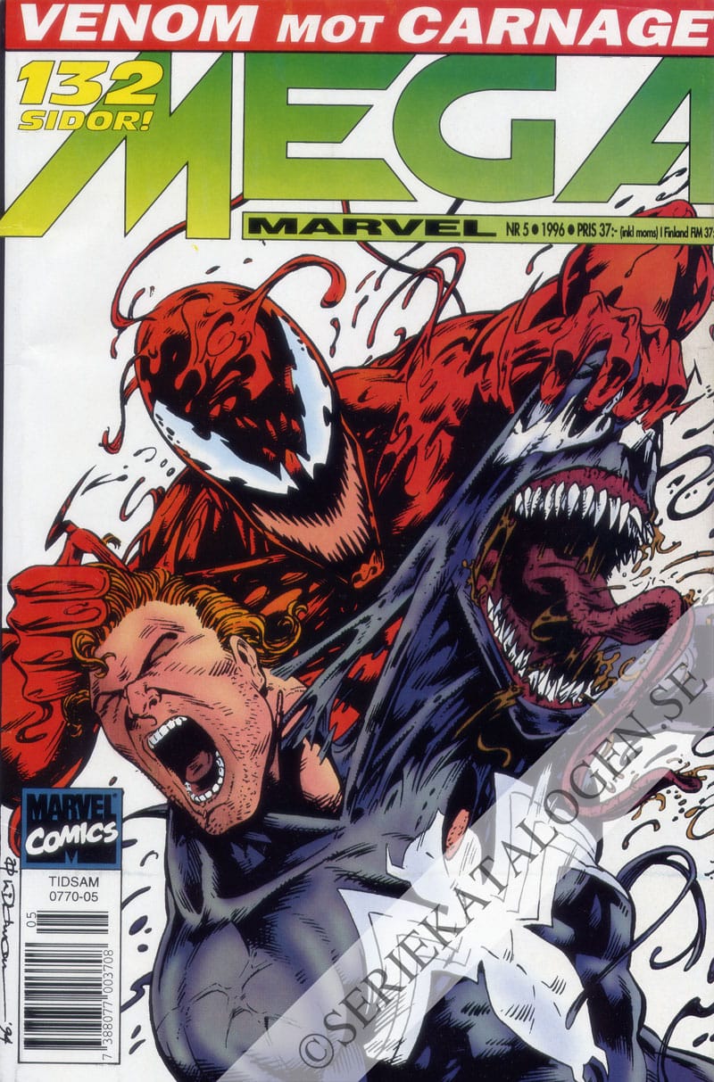 Framsida på Mega Marvel Carnage (1996)