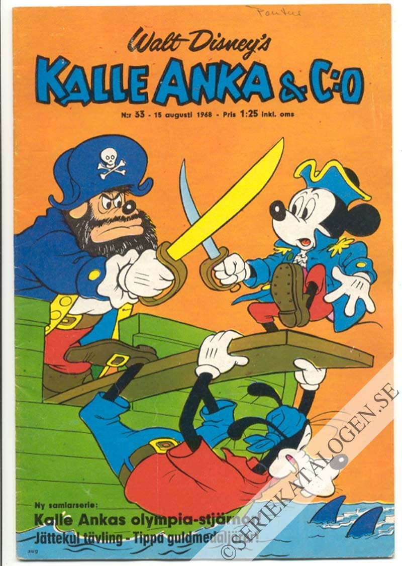 Framsida på Kalle Anka & C:o #33 (1968)