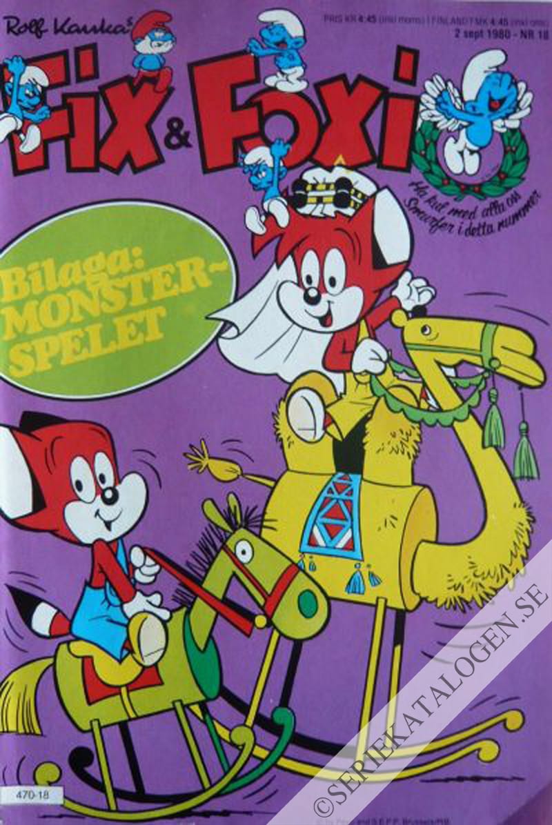 Framsida på Fix och Foxi #18 (1980)