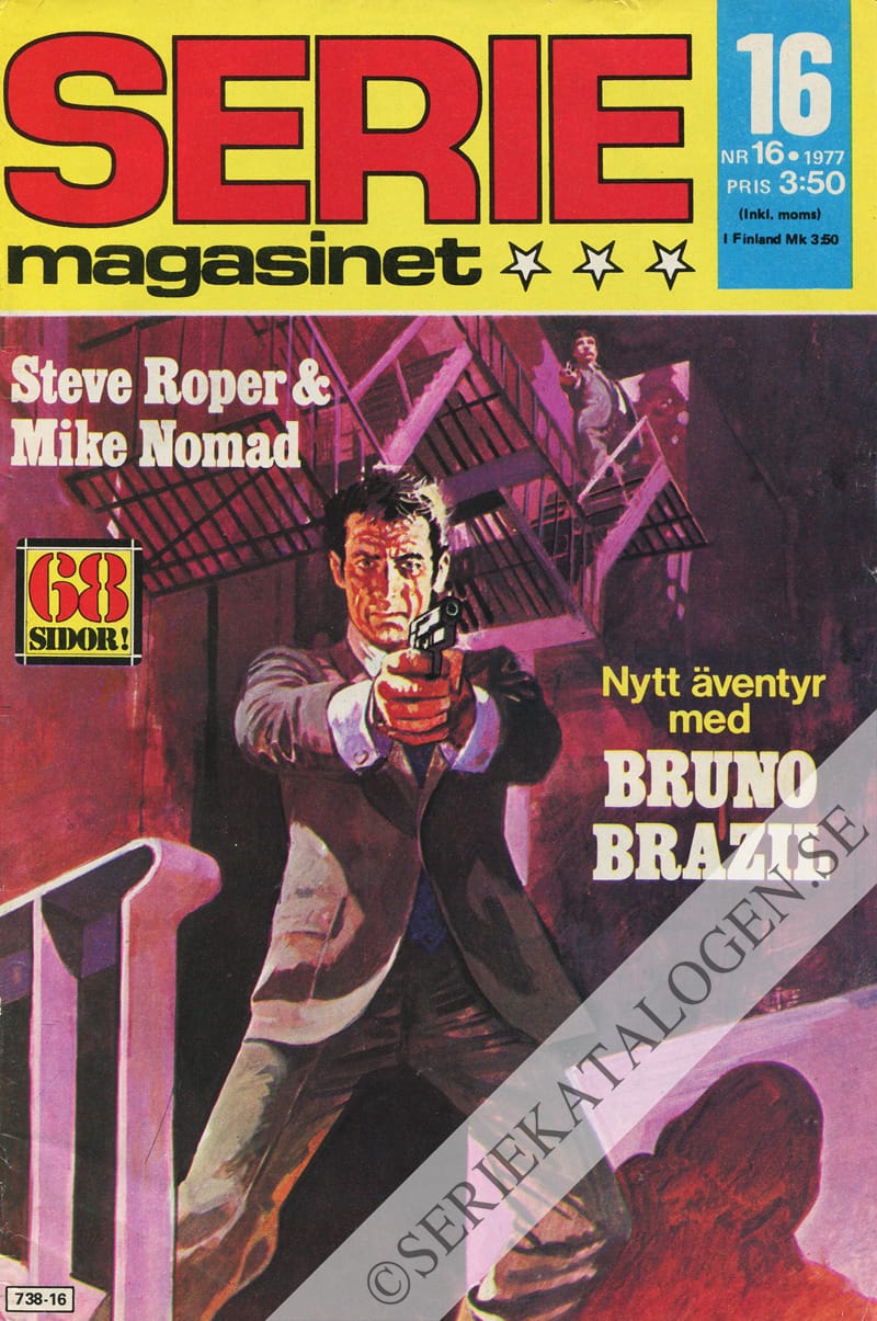 Framsida på Seriemagasinet #16 (1977)