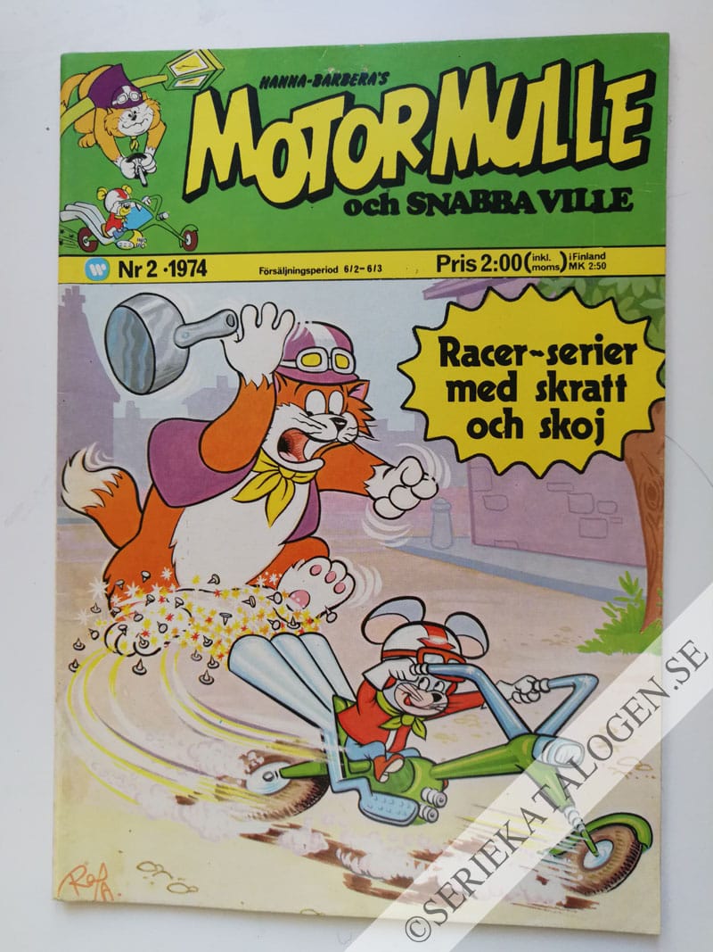 Framsida på Motormulle och Snabba Ville #2 (1974)