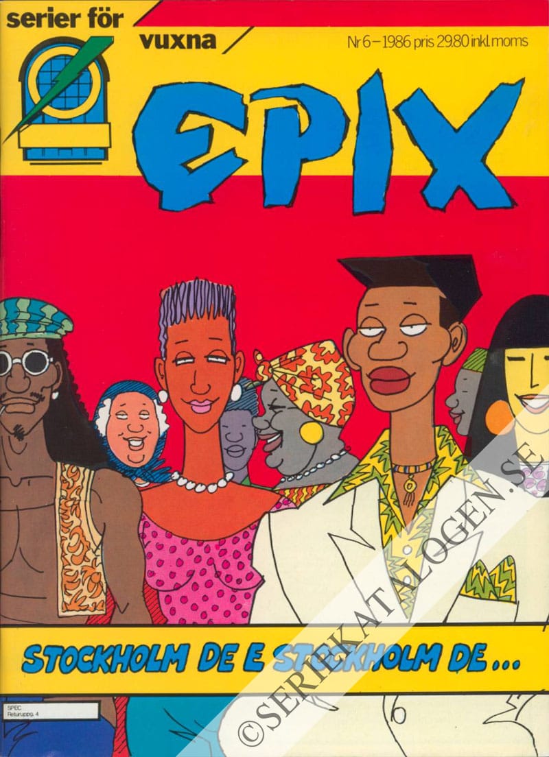 Framsida på Epix #6 (1986)