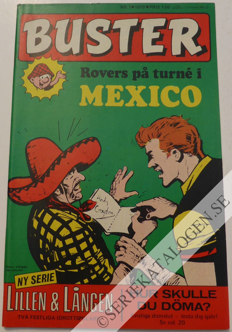Framsida på Buster #1 (1970)