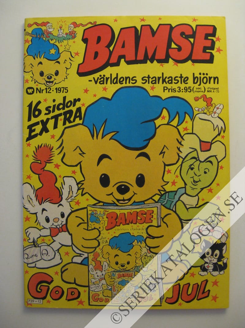 Framsida på Bamse - världens starkaste björn #12 (1975)