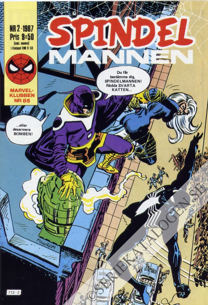 Framsida på Spindelmannen #2 (1987)