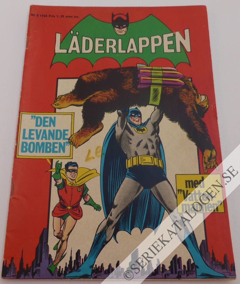 Framsida på Läderlappen och Robin #8 (1965)