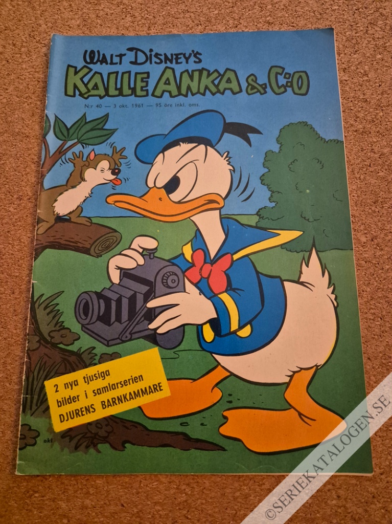 Framsida på Kalle Anka & C:o #40 (1961)