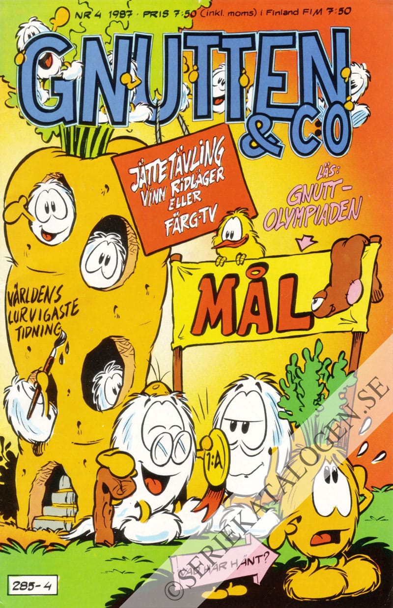 Framsida på Gnutten & C:o #4 (1987)