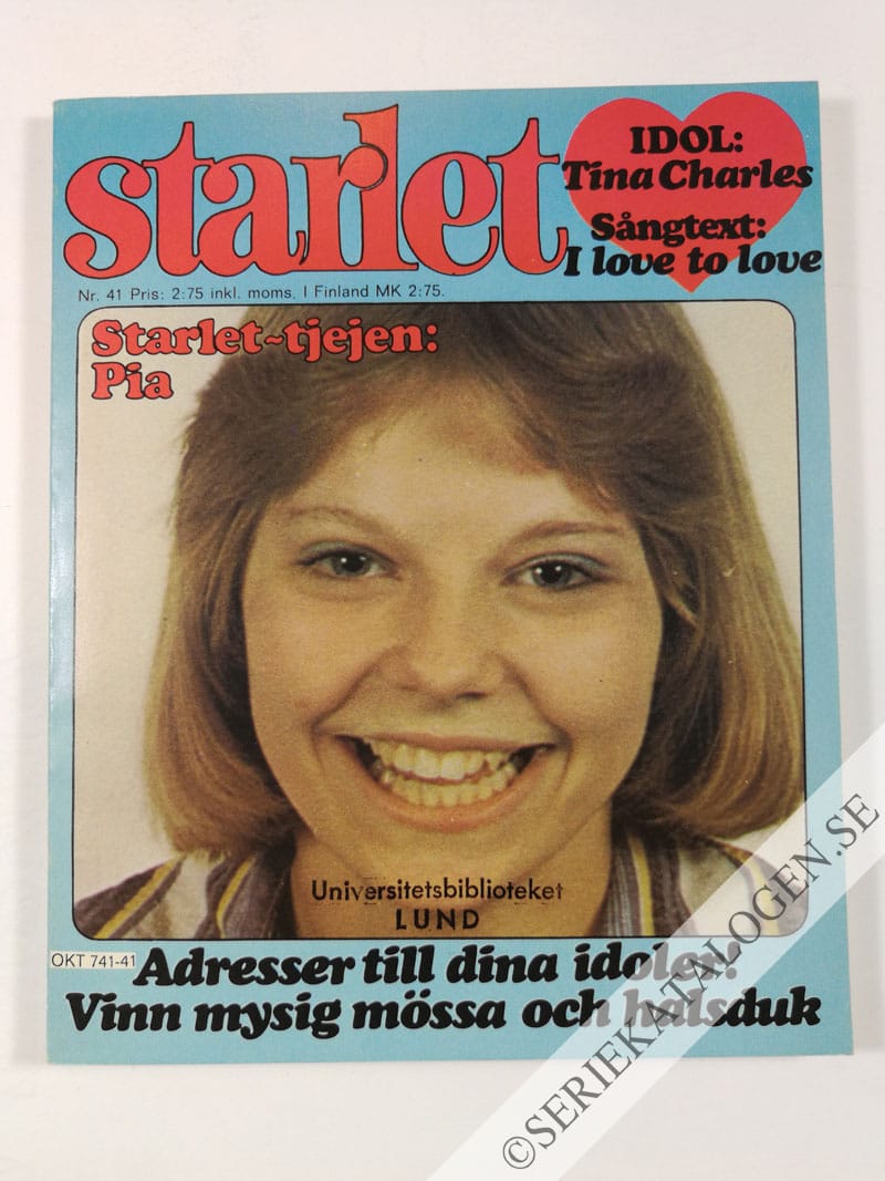 Framsida på Starlet #41 (1976)