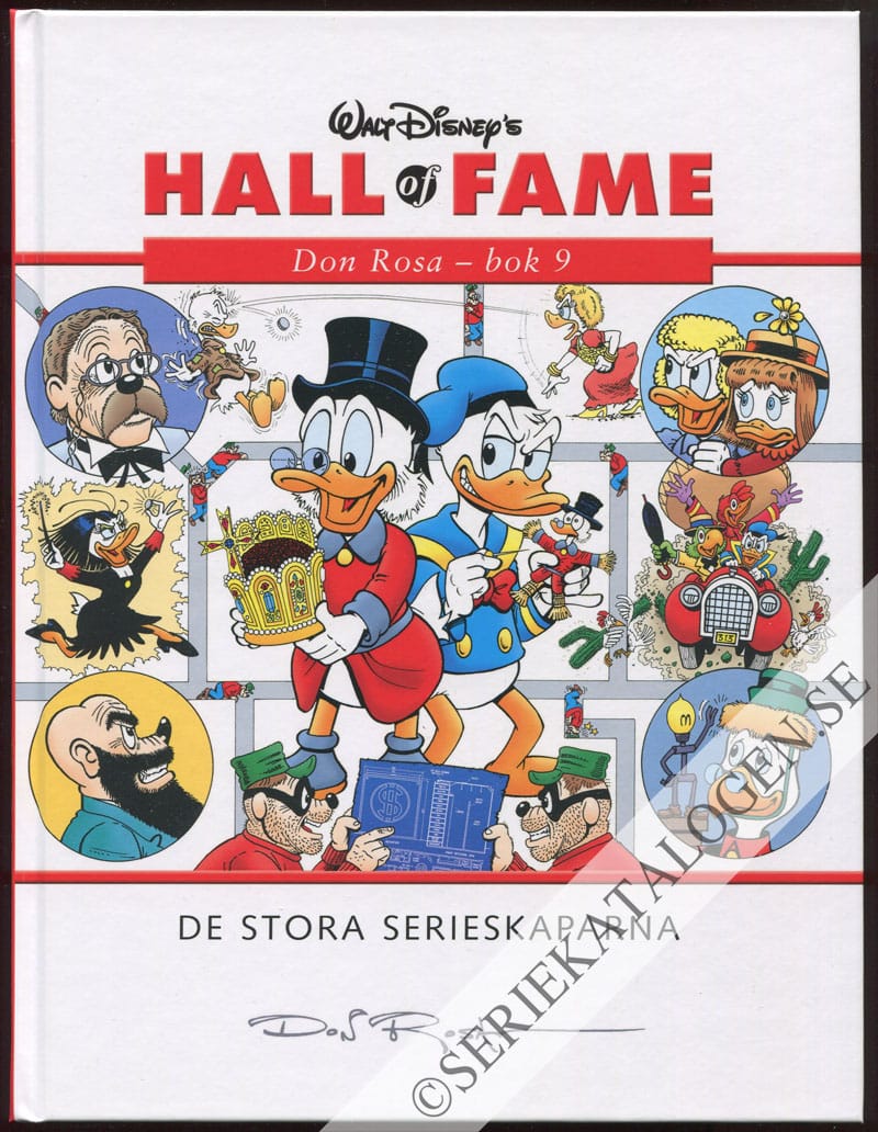 Framsida utan skyddsomslag på Don Rosa - bok 9 (2009)