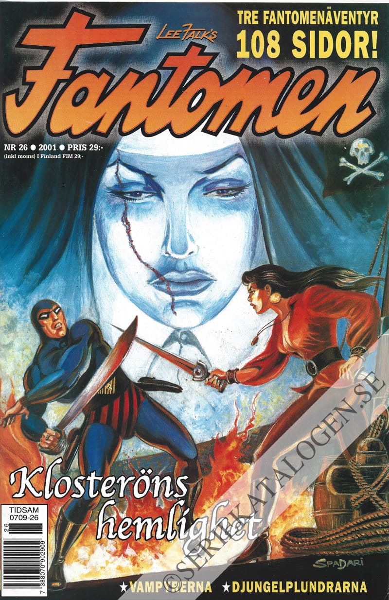 Framsida på Fantomen #26 (2001)