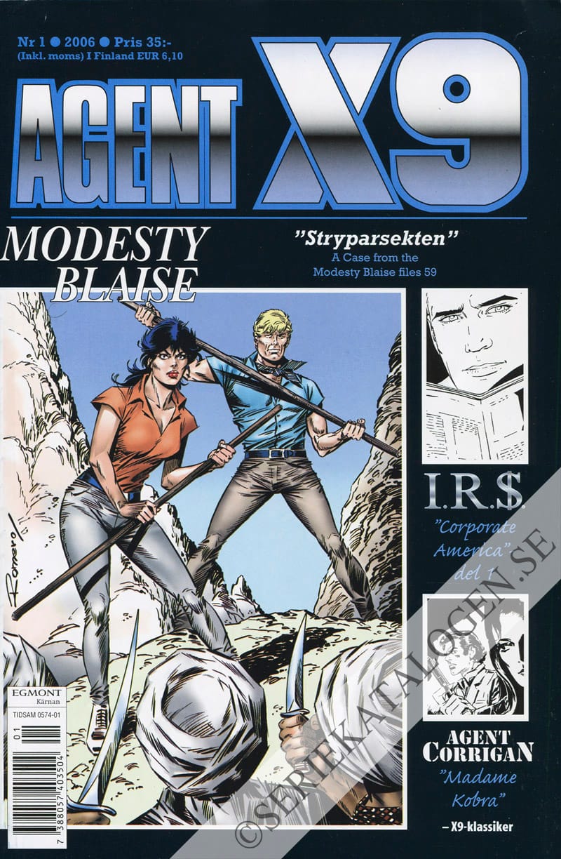Framsida på Agent X9 #1 (2006)