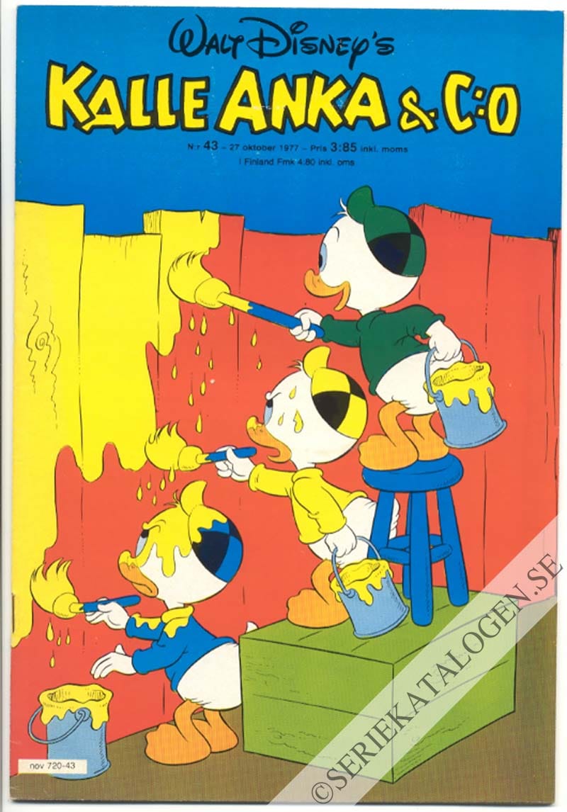 Framsida på Kalle Anka & C:o #43 (1977)