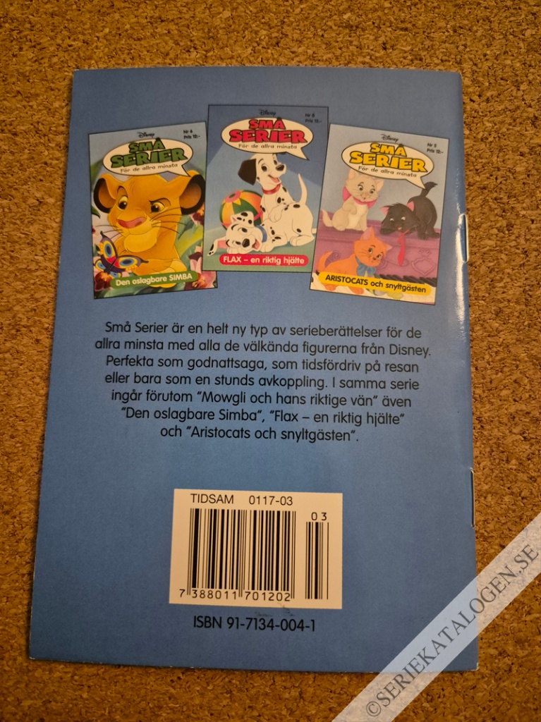 Baksida på MOWGLI och hans riktige vän (2004)
