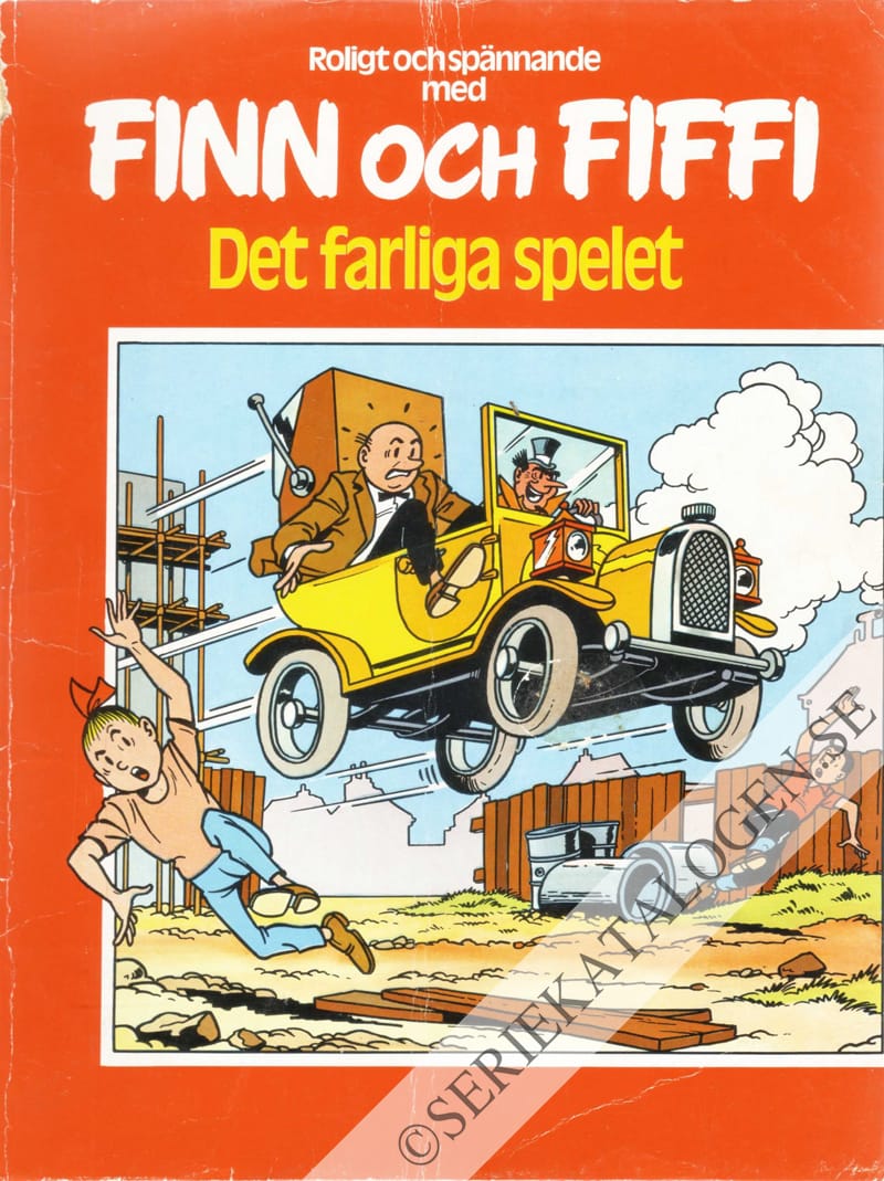 Framsida på Finn och Fiffi Det farliga spelet (1979)