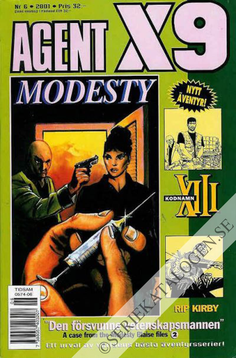 Framsida på Agent X9 #6 (2001)