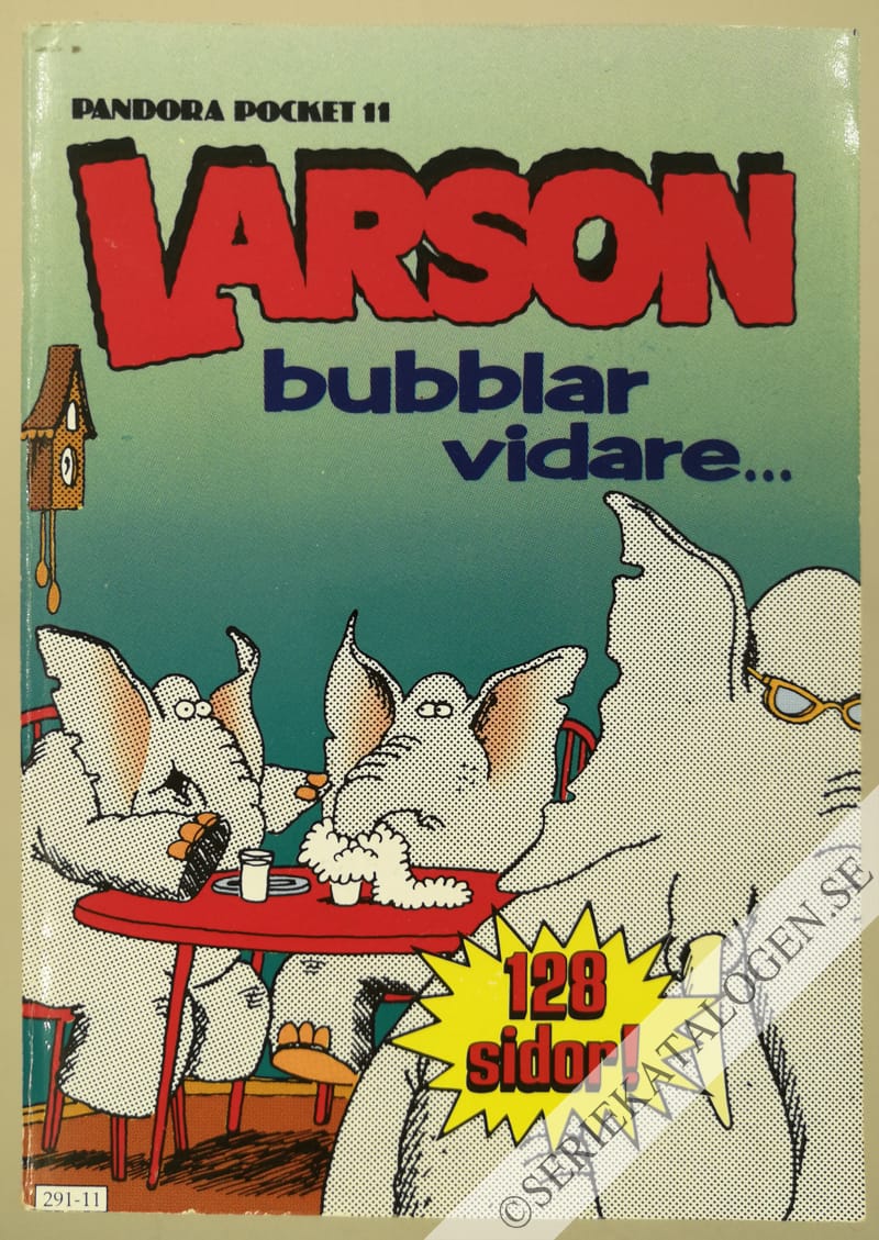 Framsida på Pandora pocket Larson bubblar vidare... (1991)