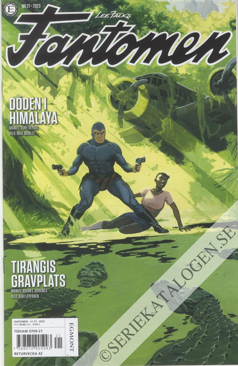 Framsida på Fantomen #21 (2023)