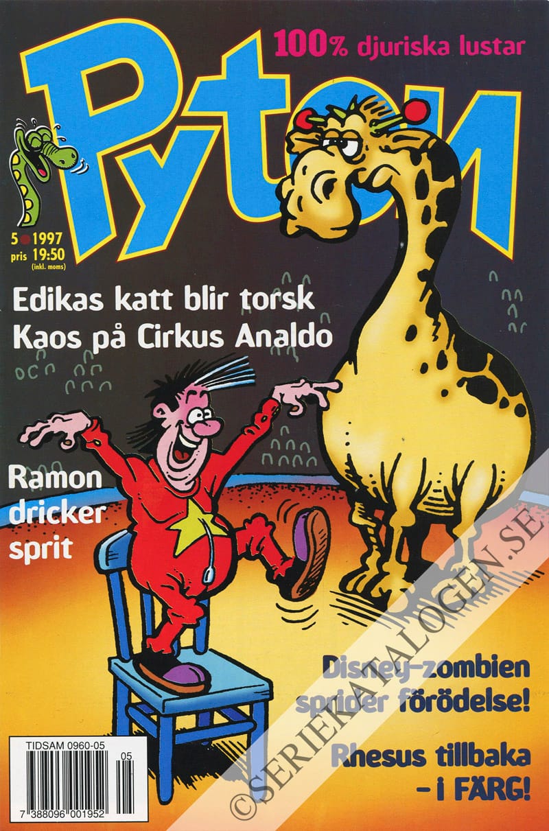 Framsida på Pyton #5 (1997)