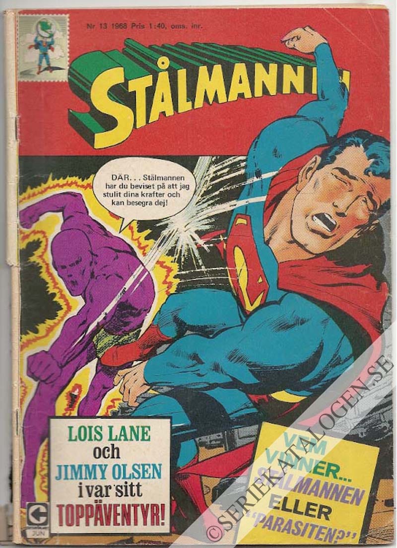 Framsida på Stålmannen #13 (1968)