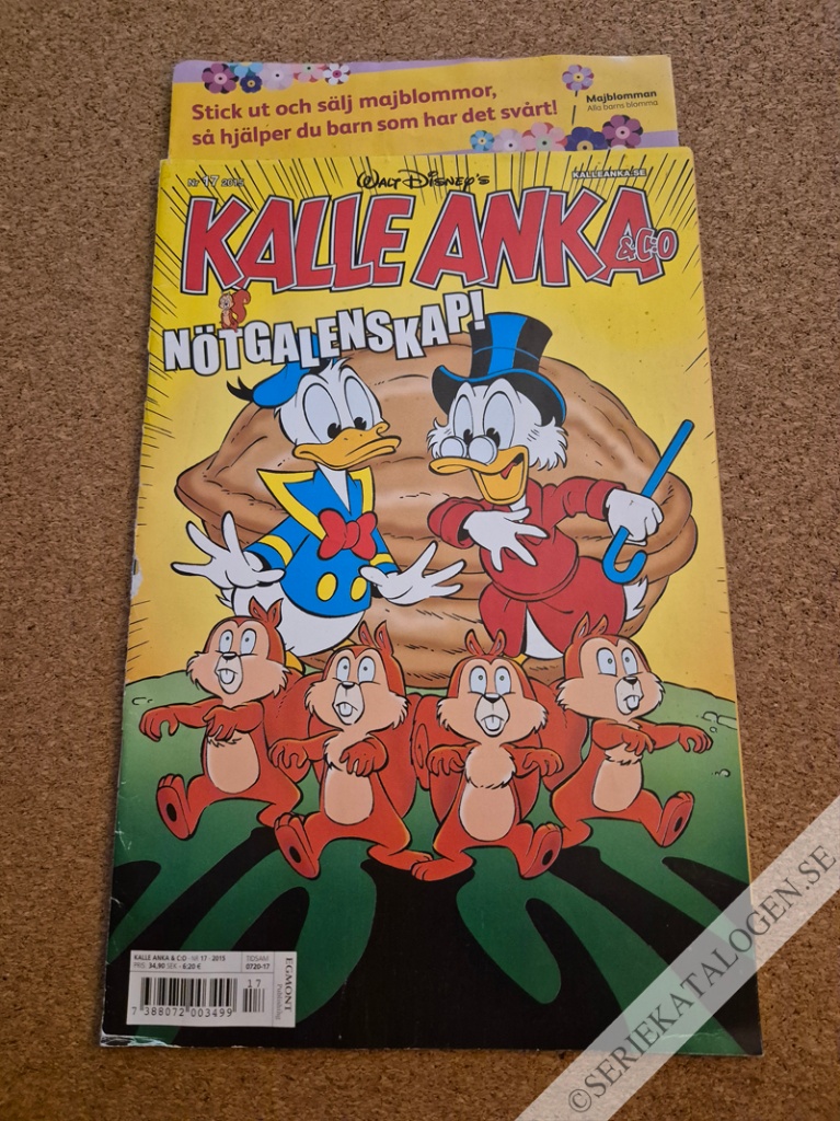 Framsida på Kalle Anka & C:o #17 - Nötgalenskap! (2015)